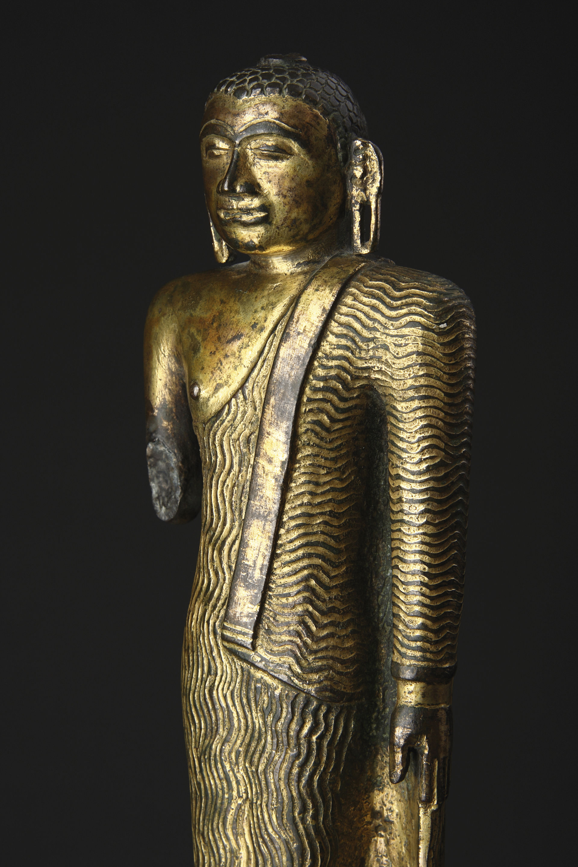 Sri Lankan Kandy Period Heavy Bronze of the Buddha Shakyamuni